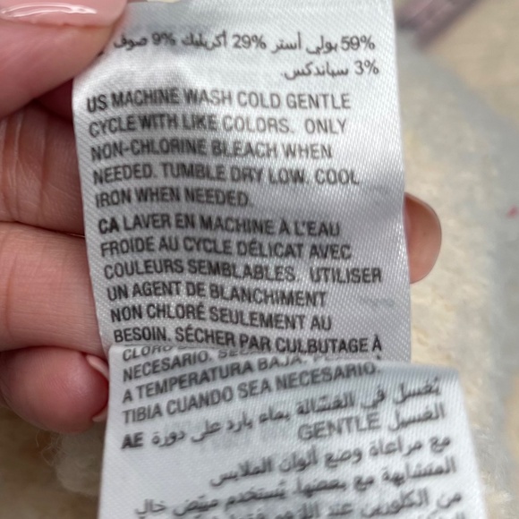 Bohemian  Boucle long, open-front duster cardigan, in PASTEL ROSE TAN size S - Picture 9 of 13